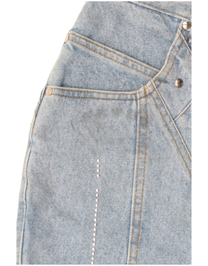 Minifalda vaquera Jinglers para mujer W28 Algodón azul medio