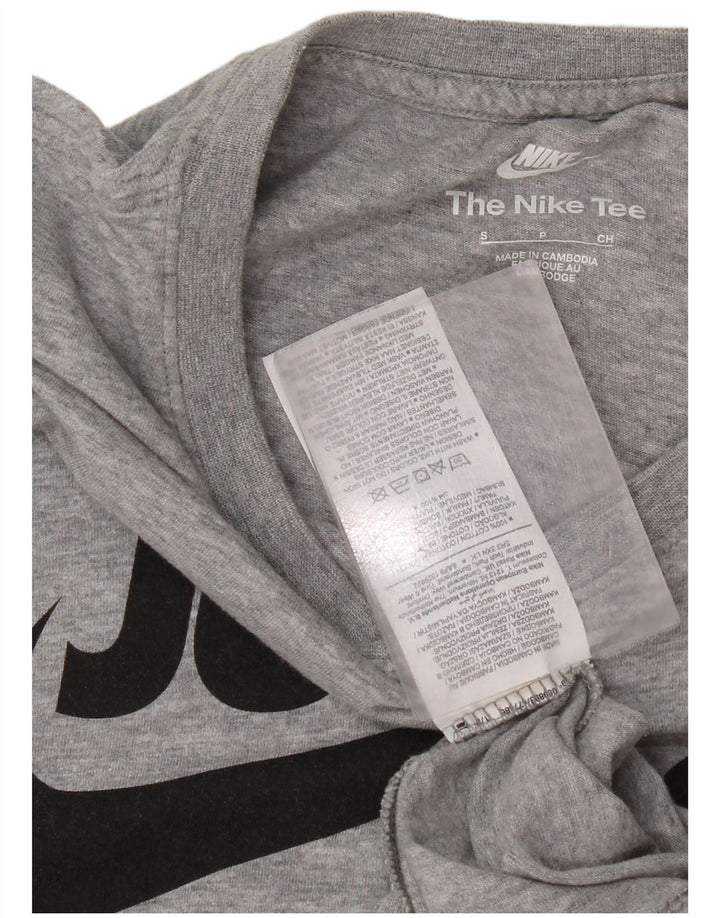 Nike Camiseta gráfica para hombre Top pequeño de algodón moteado gris