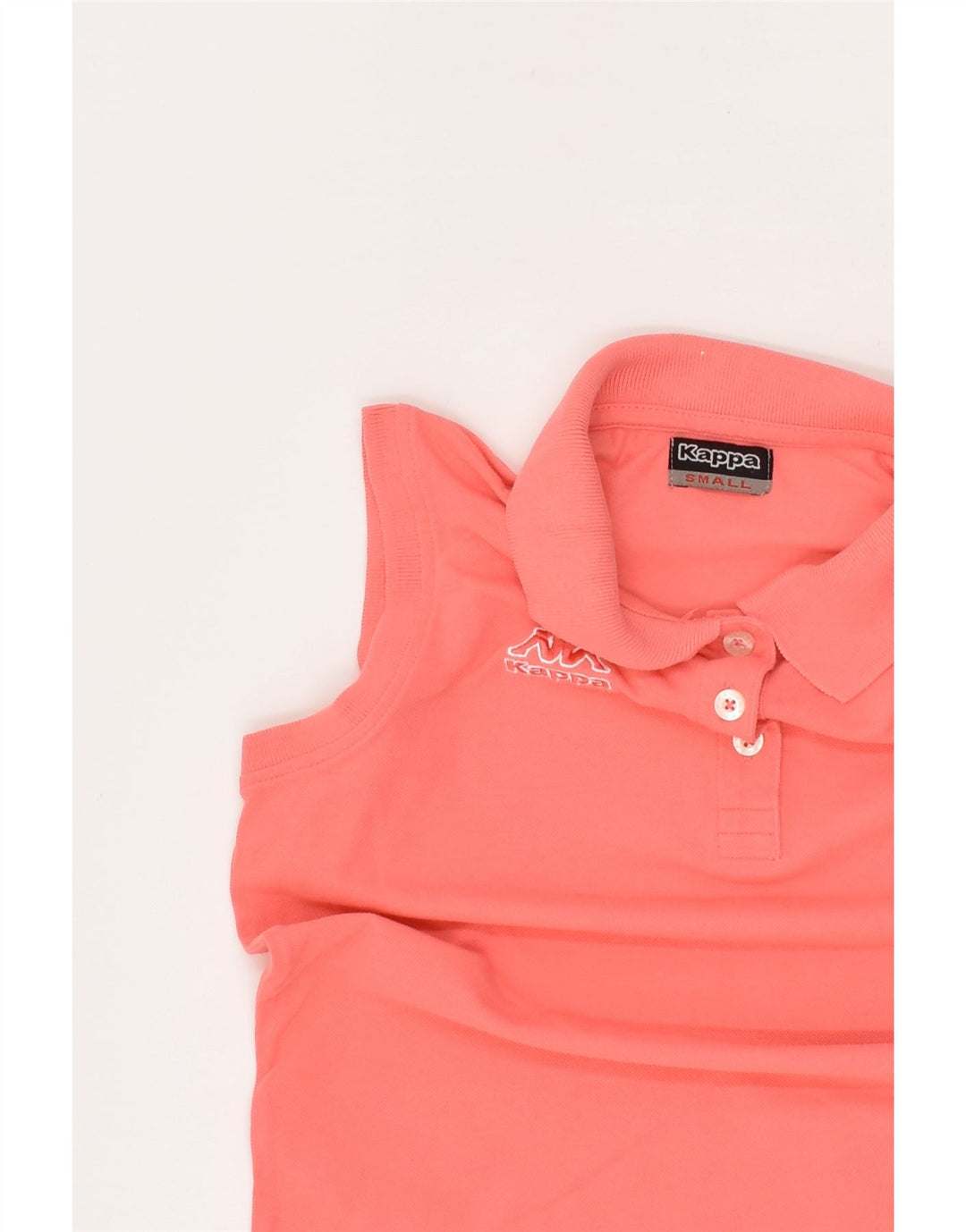 KAPPA Girls Sleeveless Polo Shirt 7-8 Years Small Pink Cotton | Vintage Kappa | Thrift | Second-Hand Kappa | Used Clothing | Messina Hembry 