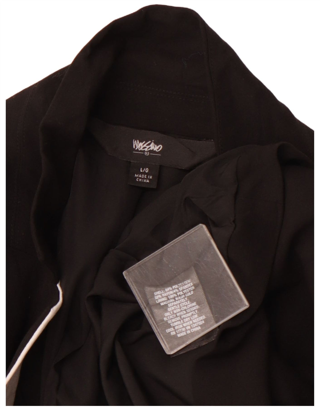 MOSSIMO Chaqueta tipo blazer de 1 botón para mujer UK 46 Grande Color negro