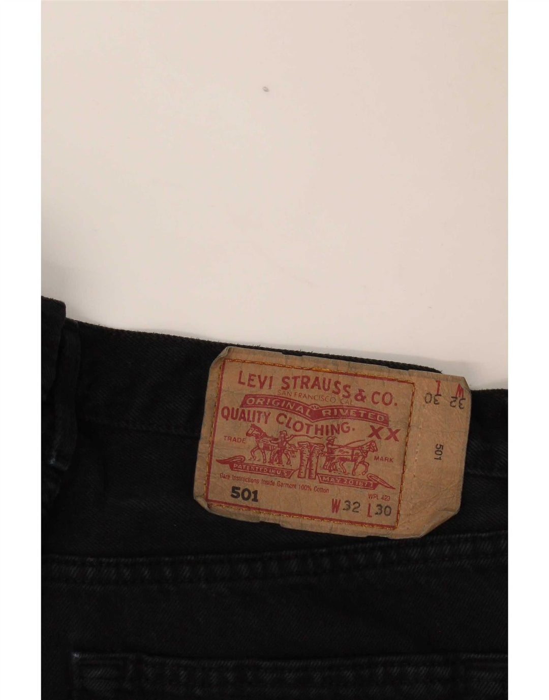 Levi's Mujer 501 Vaqueros Rectos W32 L30 Algodón Negro