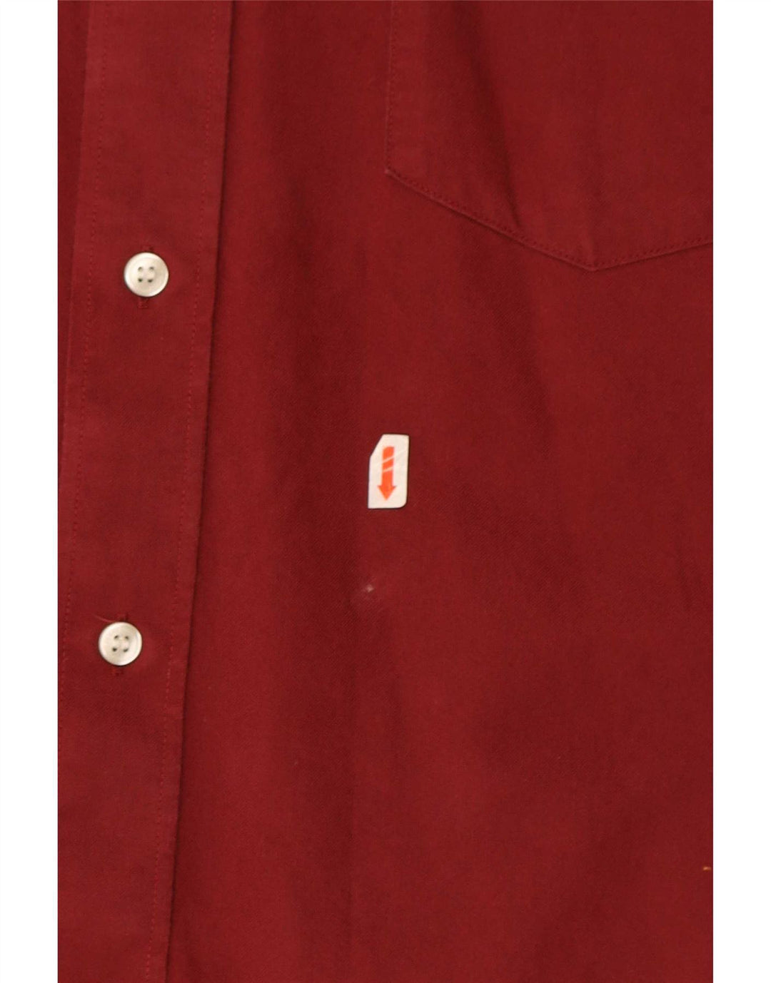 Fred Perry Camisa Manga Corta Hombre XL Granate Algodón