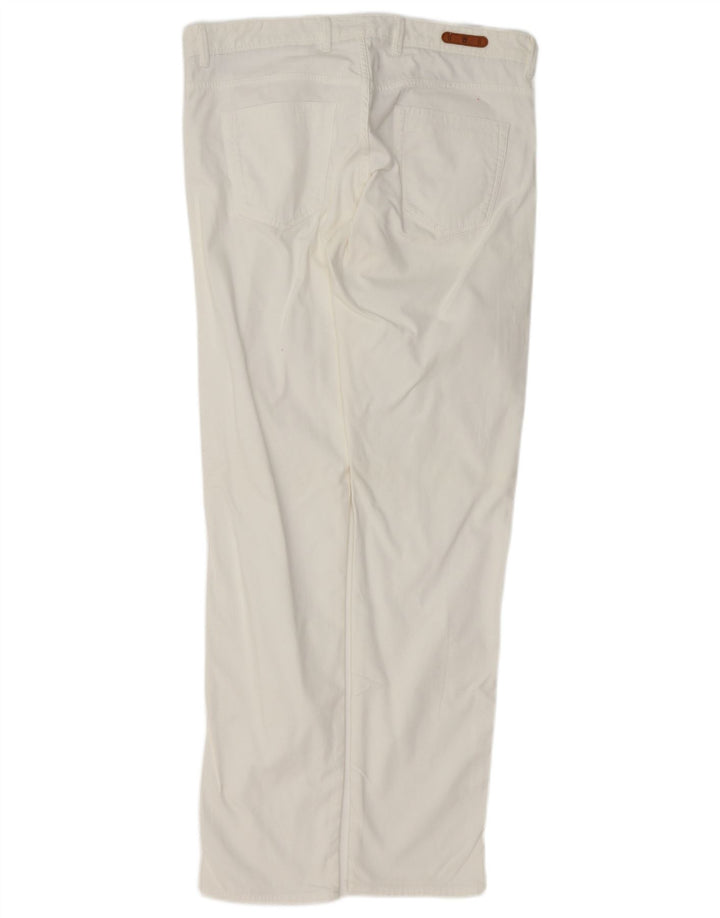 Massimo Dutti Pantalones Casuales Slim Fit para Hombre EU 42 Large W32 L34 Blanco