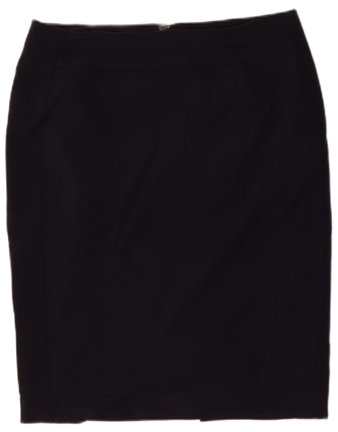 Marks & Spencer Falda lápiz para mujer Reino Unido 44 Grande W34 Poliéster azul marino