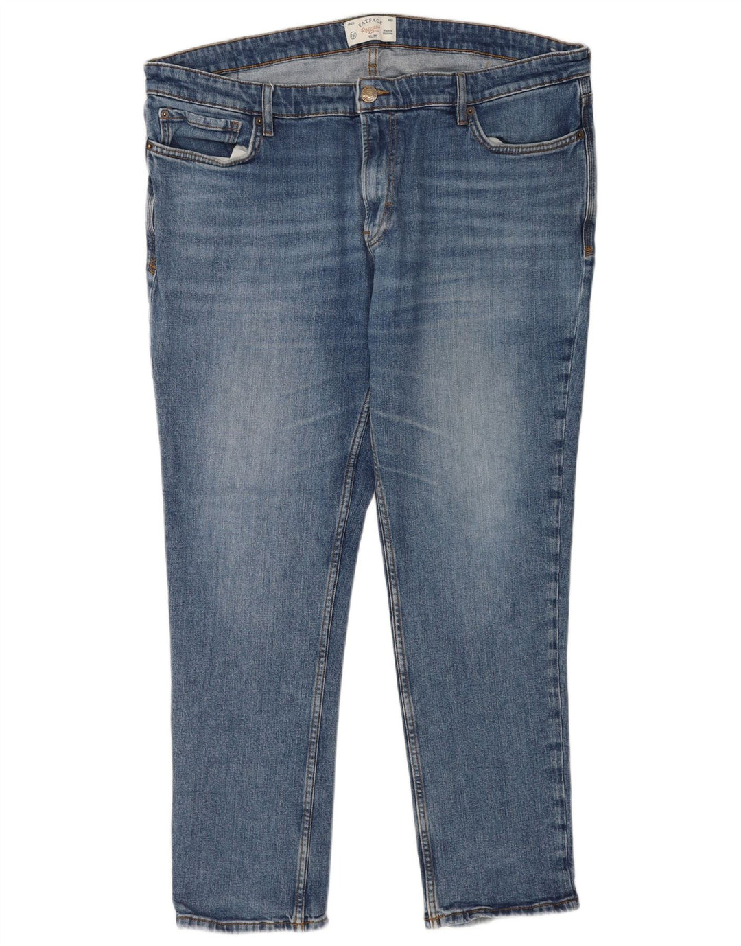 Vaqueros ajustados para hombre Fat Face W42 L28 Algodón azul