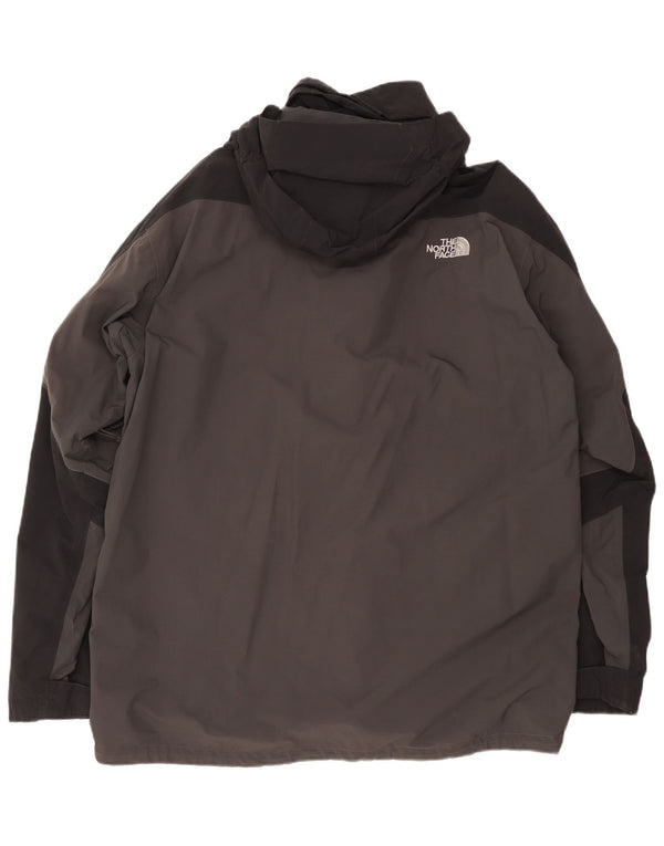 The North Face Chaqueta impermeable con capucha para hombre UK 44 2XL Gris Colorblock Poliéster