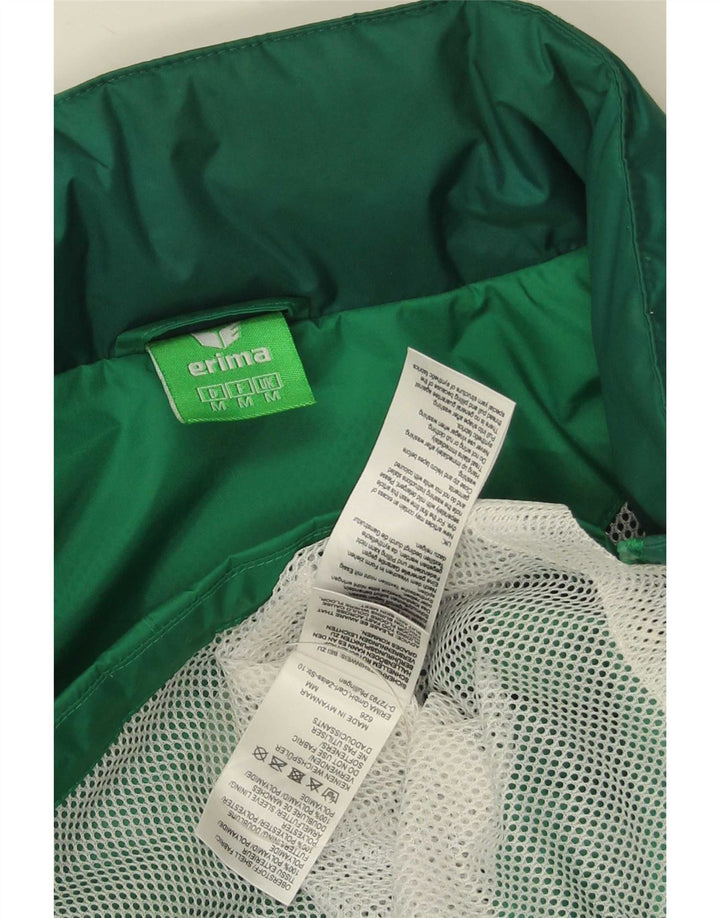 Erima - Chubasquero con capucha para hombre, talla 38, color verde medio, poliamida