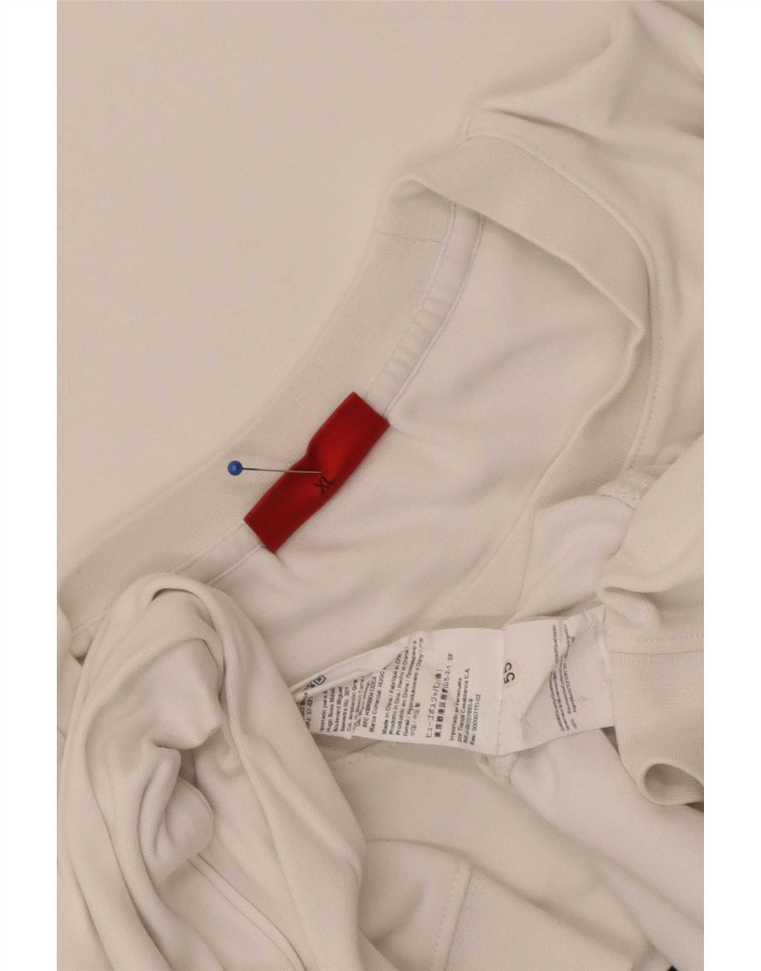 Hugo Boss Hombre Sudadera Gráfica Jumper XL Algodón Blanco
