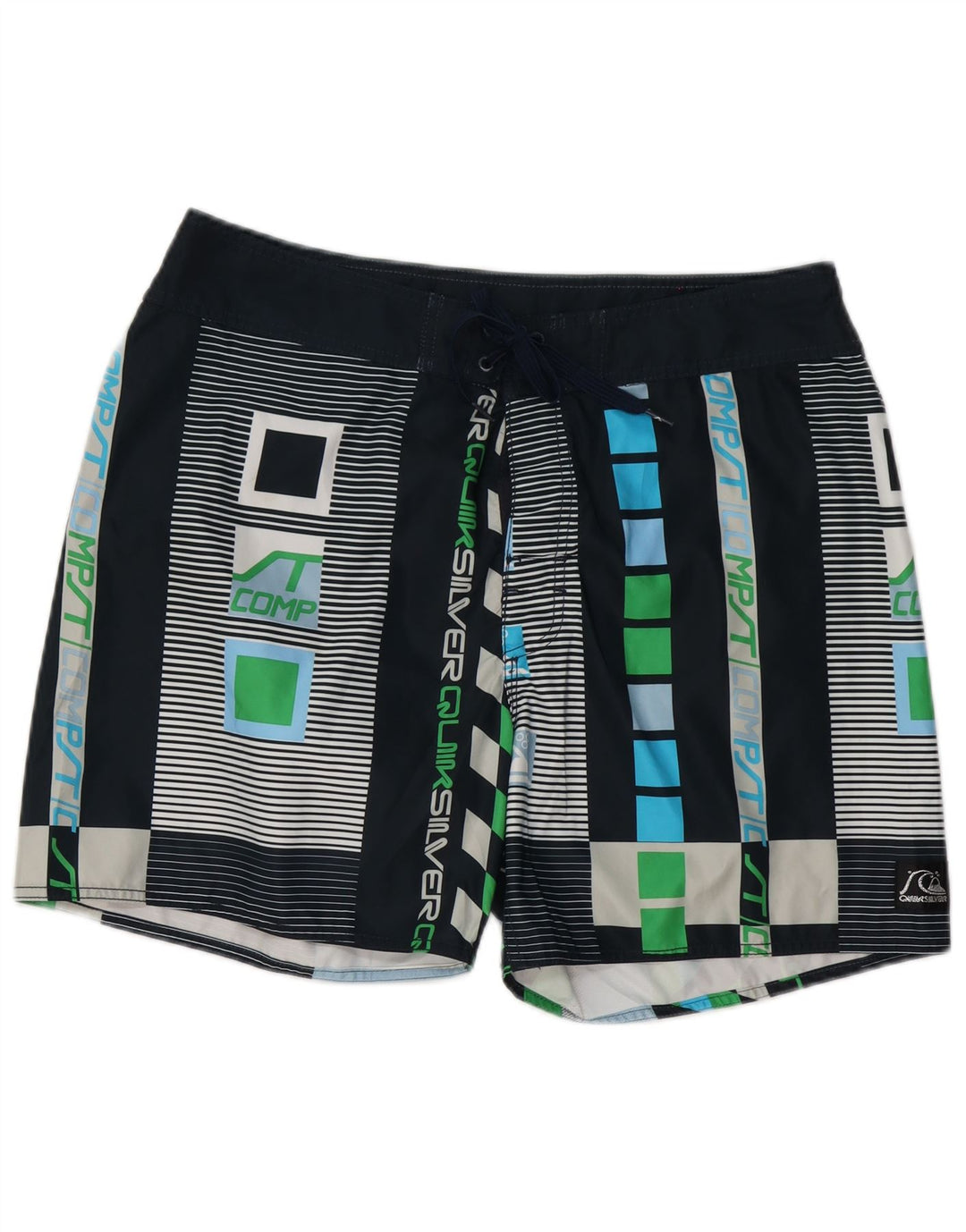 Quiksilver Bañador con Estampado Gráfico para Hombre, Talla Grande, Multicolor, Geométrico