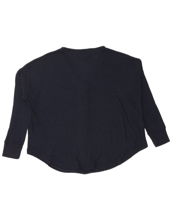 Tommy Hilfiger Blusa extragrande para mujer UK 14 Azul marino mediano