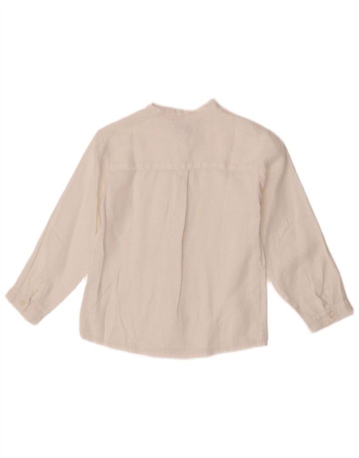Monsoon Camisa Niño 7-8 Años Blanco Lino