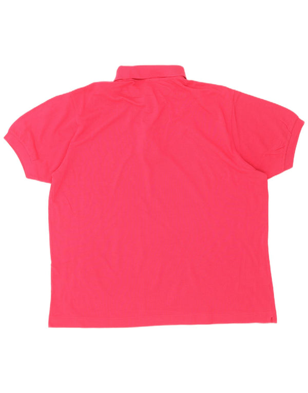 Polo Lacoste para hombre talla 7 2XL algodón rosa