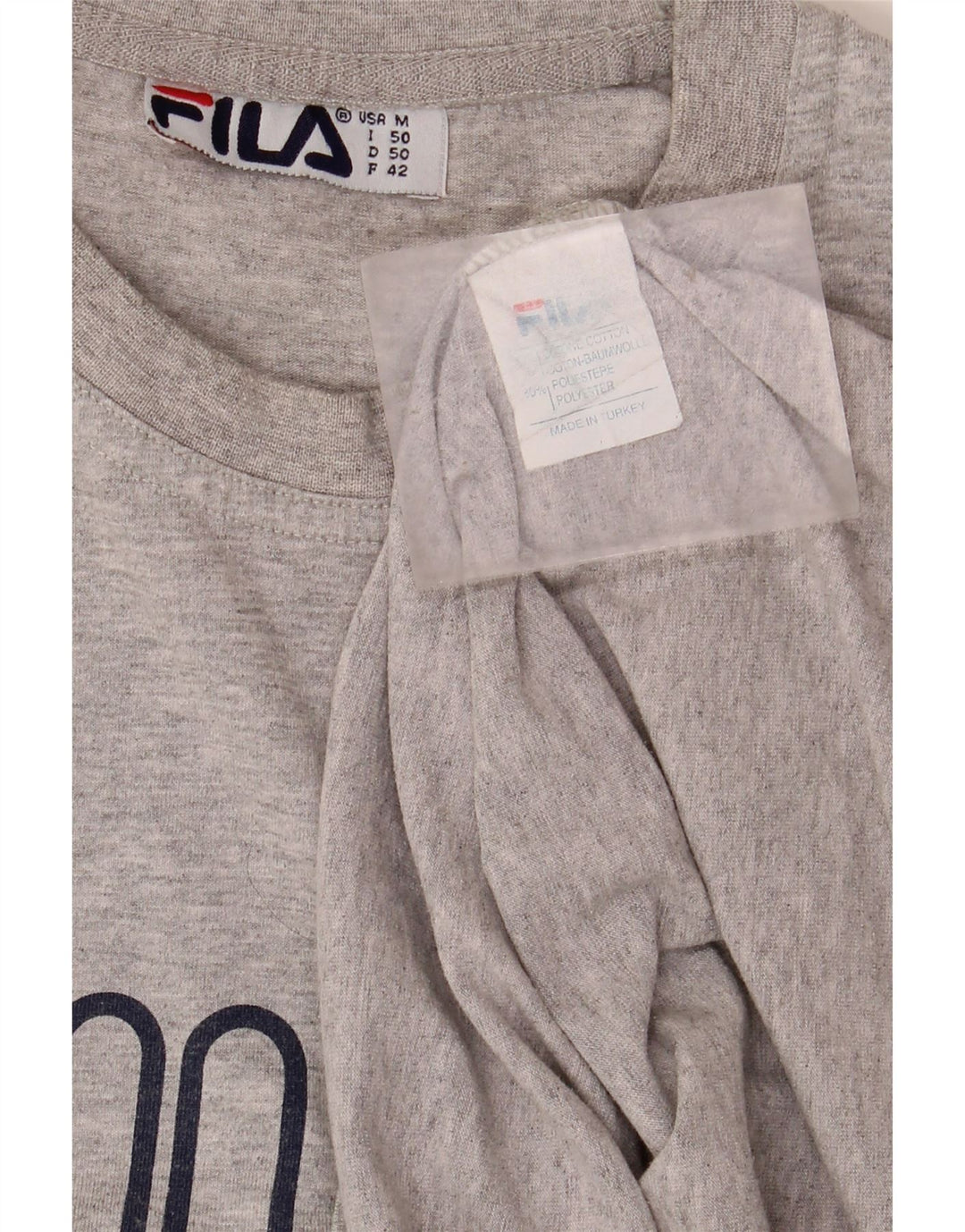 FILA Camiseta gráfica para hombre Top Algodón gris medio