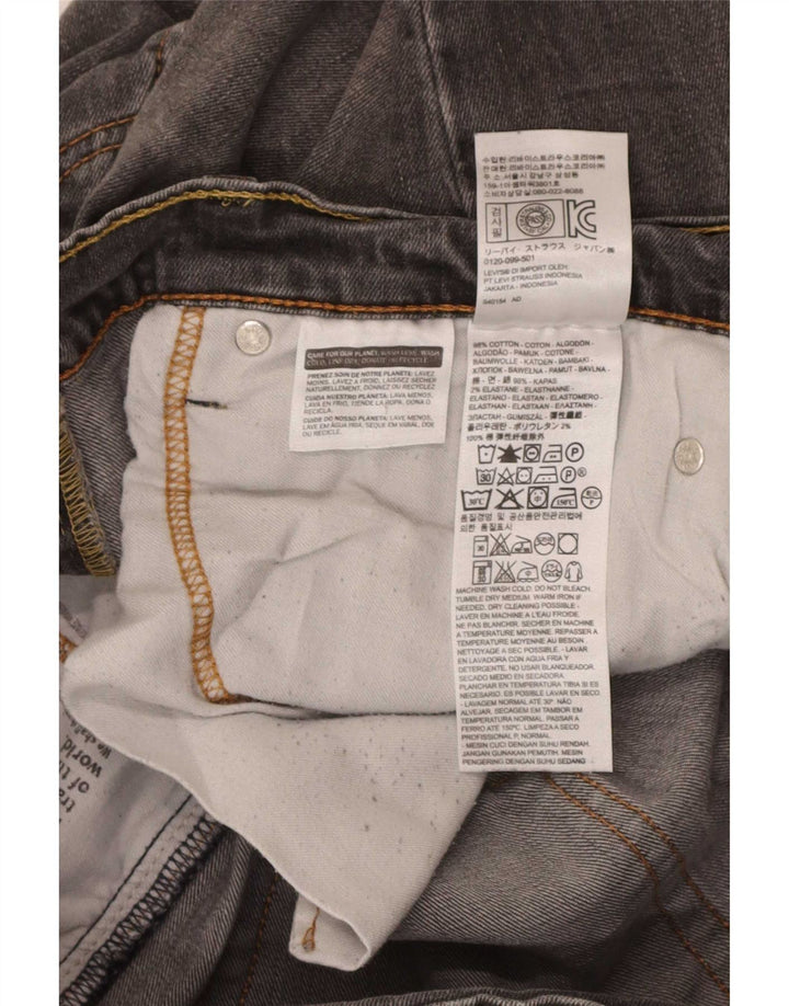 Levi's Hombre 541 Slim Jeans W36 L32 Algodón Gris
