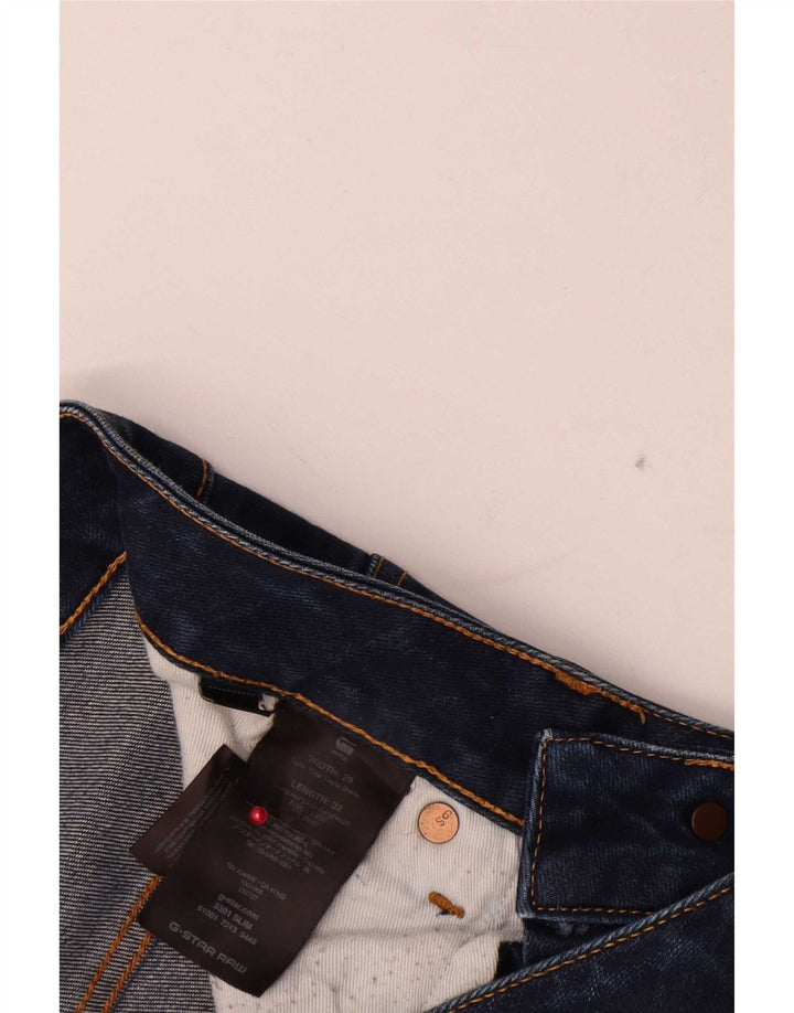 Vaqueros ajustados para hombre G-Star W29 L32 Algodón azul marino