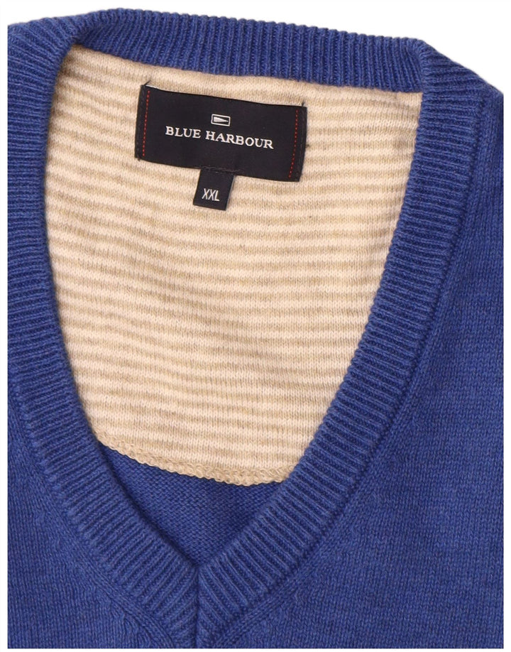 Marks & Spencer - Camiseta sin mangas para hombre, color azul, 2XL, algodón azul