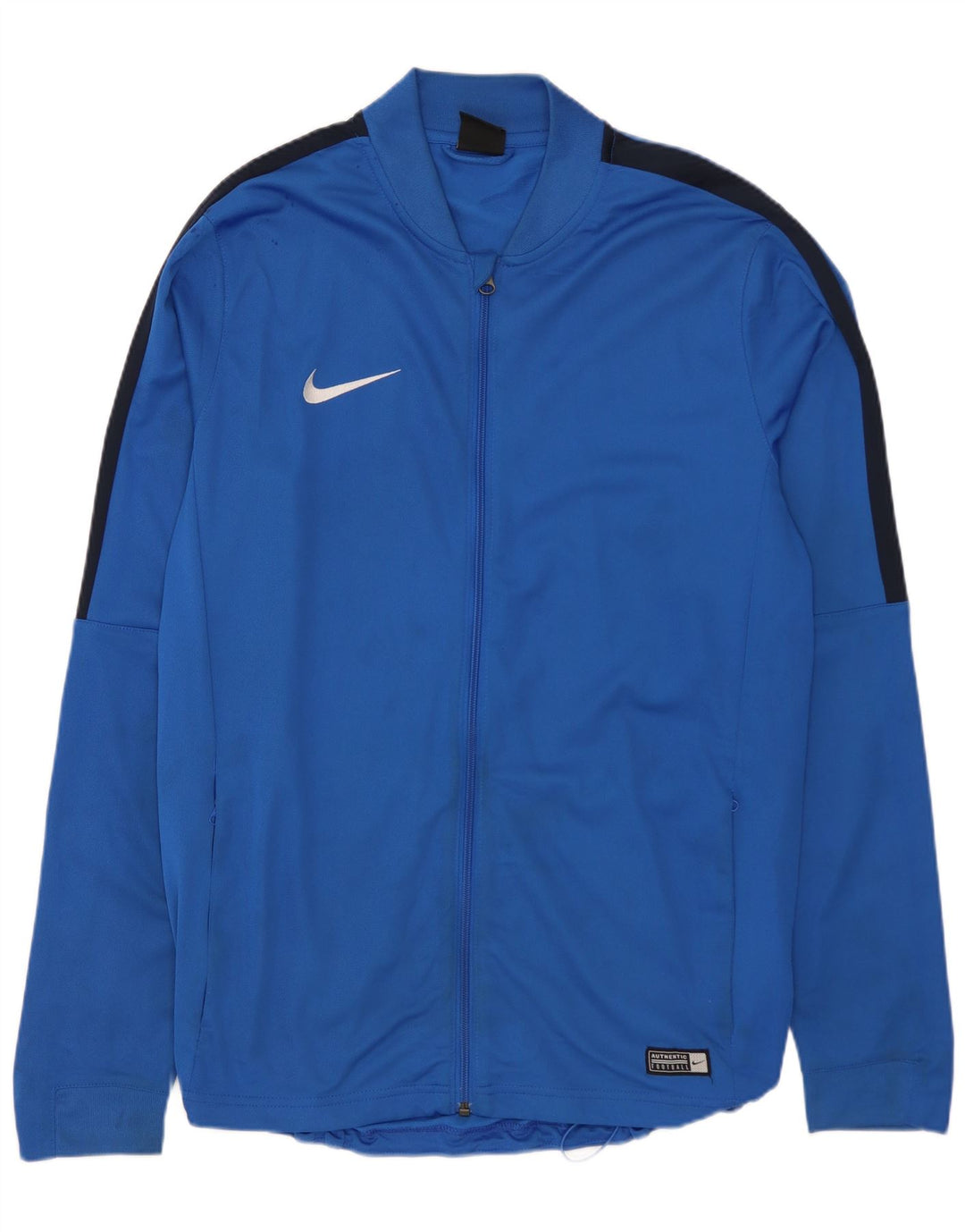 NIKE Hombre Dri Fit Chándal Top Chaqueta Grande Azul Colorblock Poliéster