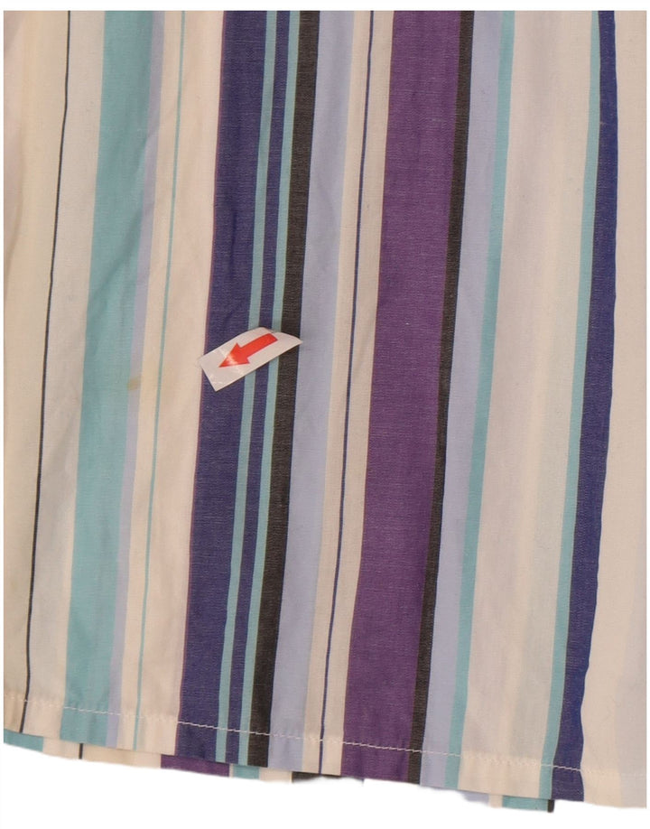Paul Smith Camisa de manga corta para hombre de algodón a rayas multicolor mediana