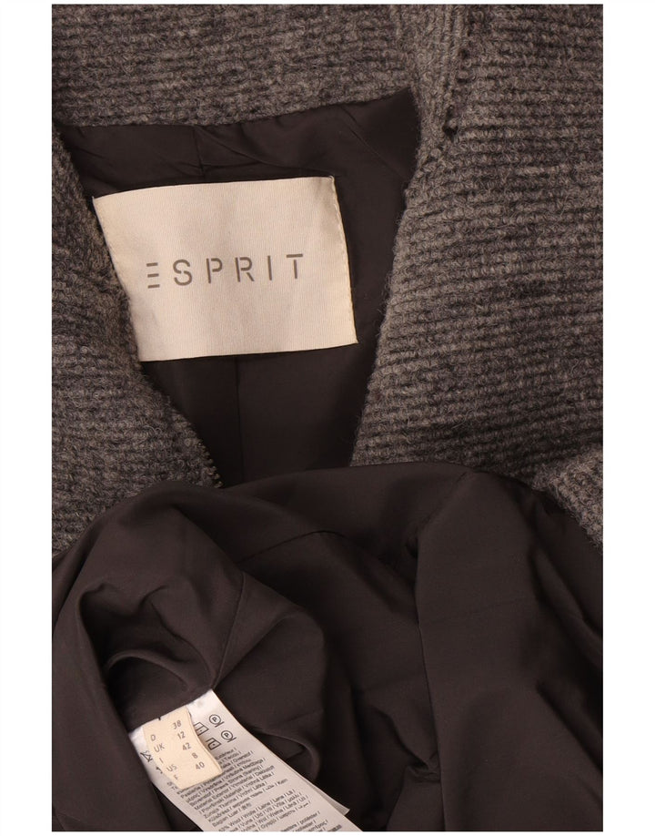 Esprit Abrigo para mujer UK 40 Lana gris medio