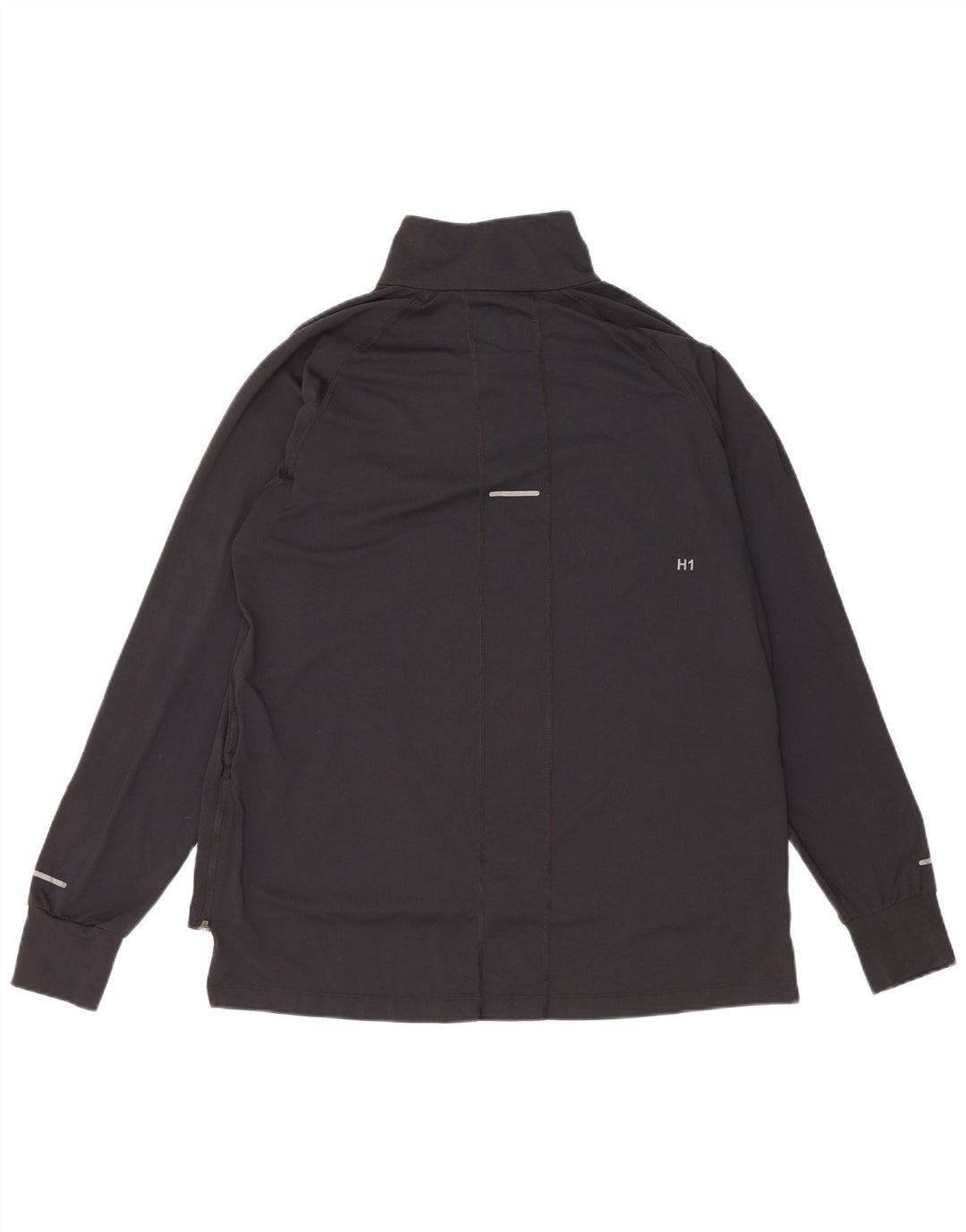 Asics Hombre Zip Neck Jersey Chándal Top XL Poliéster Negro