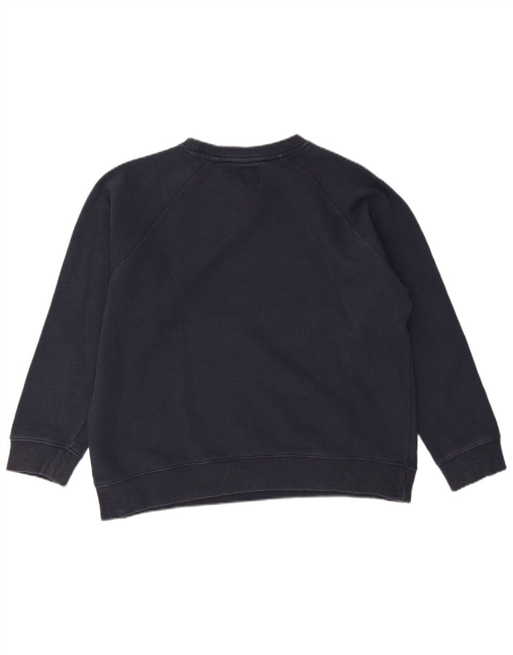 Fila Mujer Sudadera Jumper UK 40 Grande Azul Marino Algodón