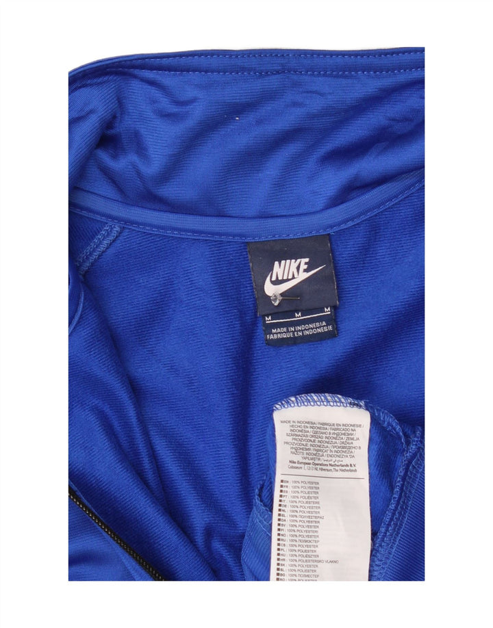 Nike - Chaqueta de chándal para hombre, color azul medio, poliéster con bloques de color
