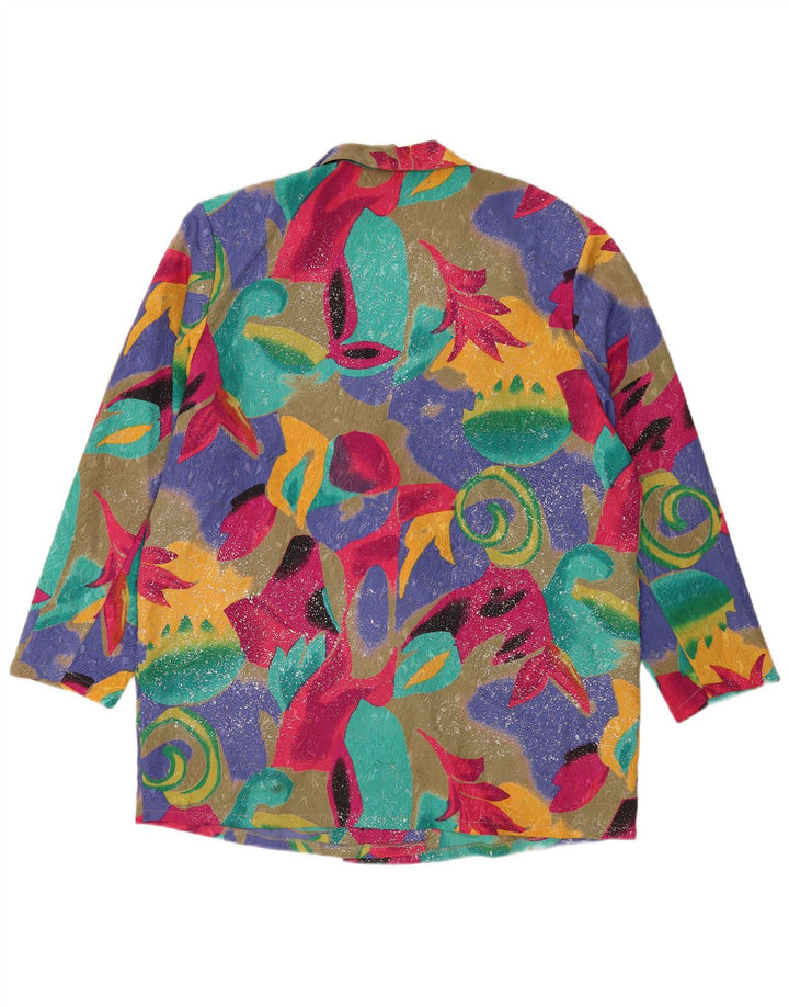 Yessica Chaqueta Blazer Extragrande para Mujer EU 46 XL Multicolor Geométrica