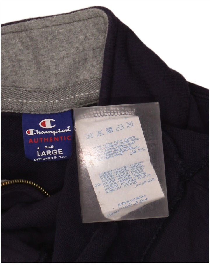 Champion Mens USA Chándal Top Chaqueta Grande Púrpura Algodón