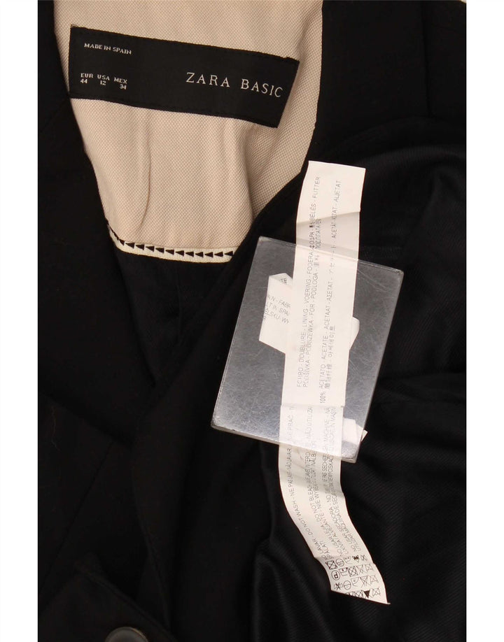 Zara Mujer Chaqueta Blazer De 1 Botón EU 44 XL Negro