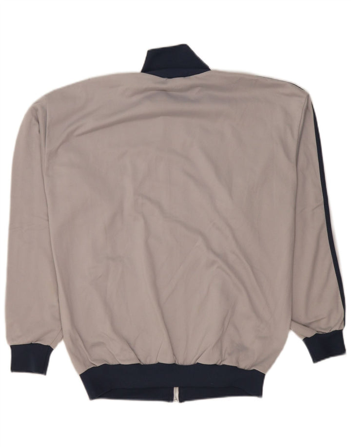 Adidas Chaqueta de chándal para hombre UK 38/40 Poliéster gris medio