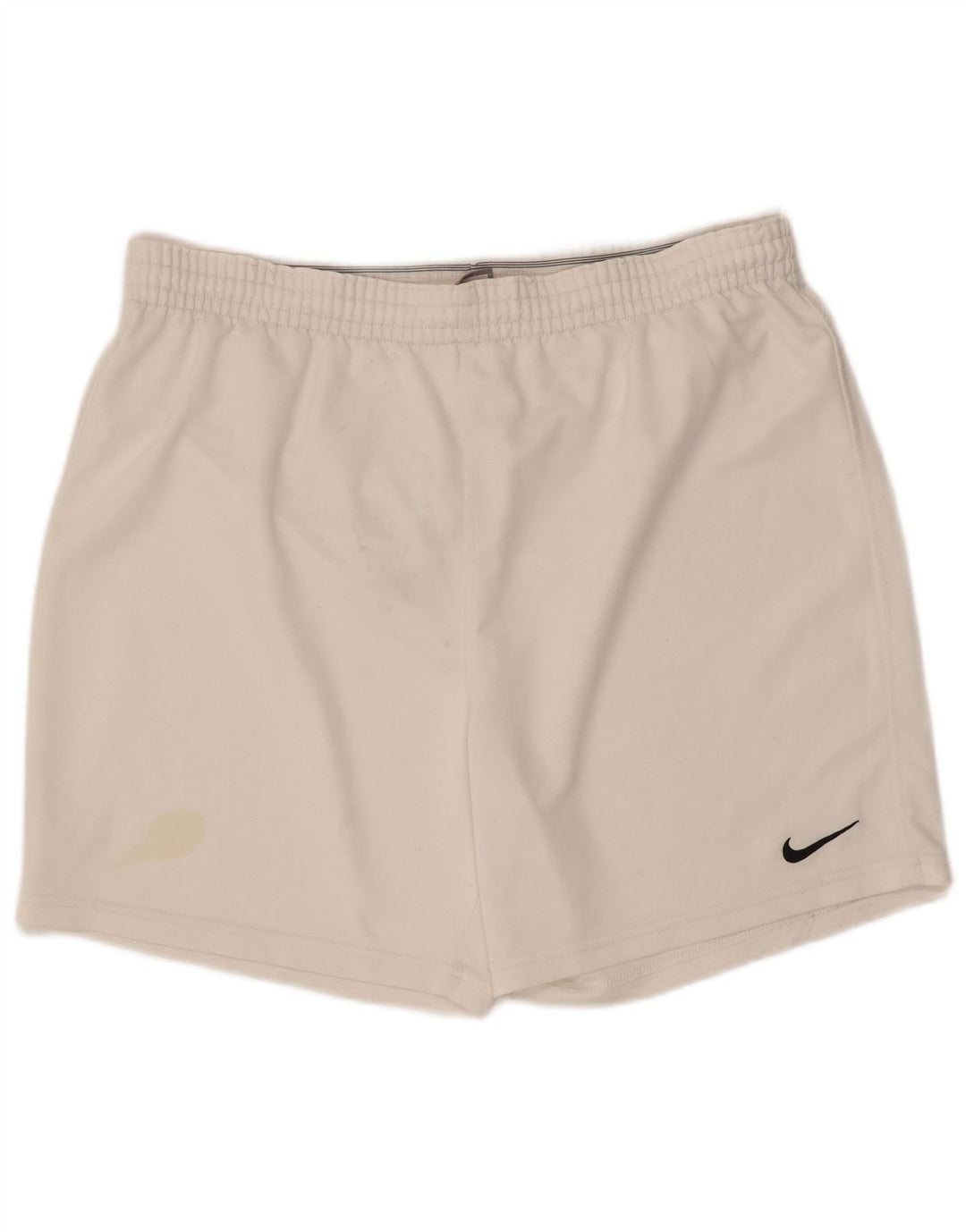 Nike - Pantalones cortos deportivos para hombre, talla 34/36, poliéster blanco grande