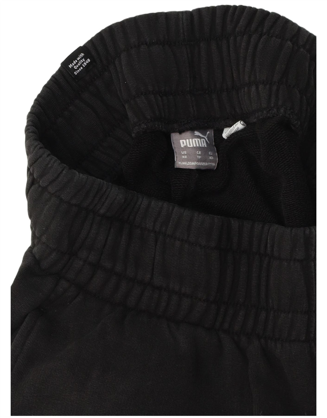 PUMA Pantalones de chándal para mujer Joggers UK 4 XS Algodón negro