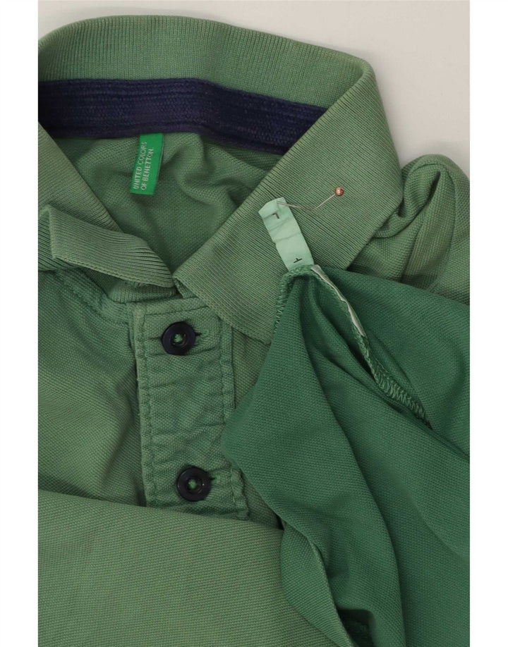 Polo Benetton Hombre Verde Grande