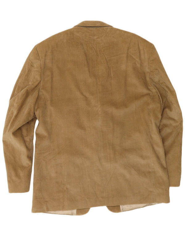 Kartel Chaqueta tipo blazer de pana con 3 botones para hombre UK 46 3XL Algodón marrón