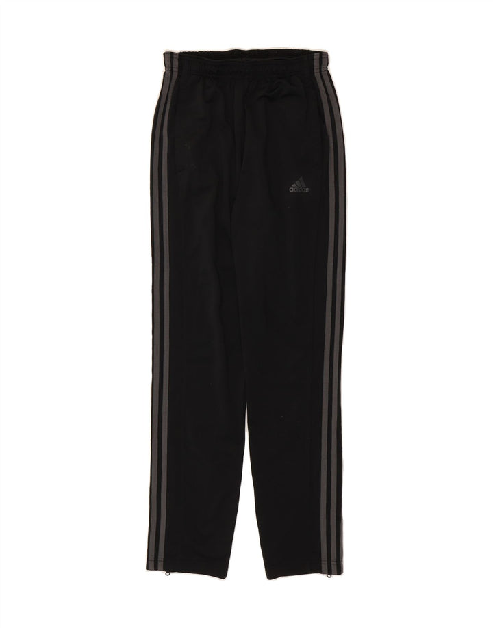 ADIDAS Boys Tracksuit Trousers 13-14 Years Small Black Polyester Vintage Adidas and Second-Hand Adidas from Messina Hembry 