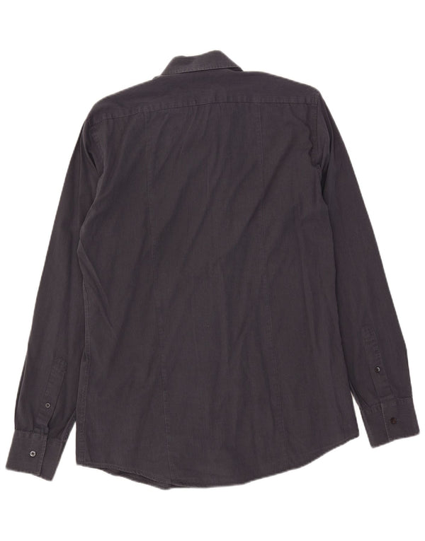 Camisa Calvin Klein Hombre Slim Fit Algodón A Rayas Azul Marino Mediano