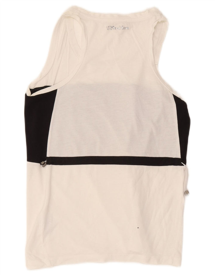 Max Mara - Camiseta sin mangas para mujer, talla 40, talla mediana, color blanco