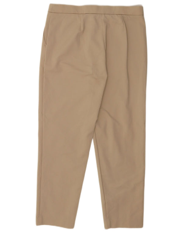 Pantalones informales rectos Marks & Spencer para mujer UK 44 Large W32 L27 Beige