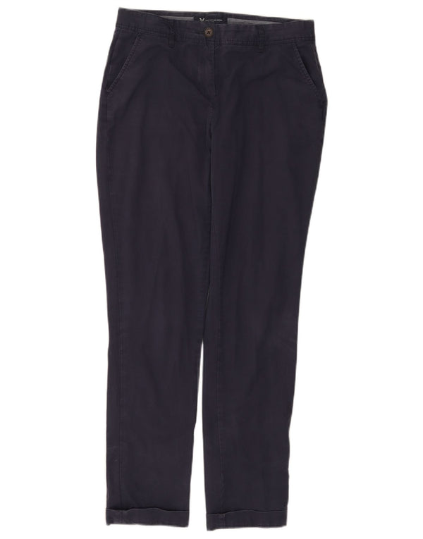 Crew Clothing Pantalones chinos rectos para mujer UK 8 Small W28 L29 Azul marino