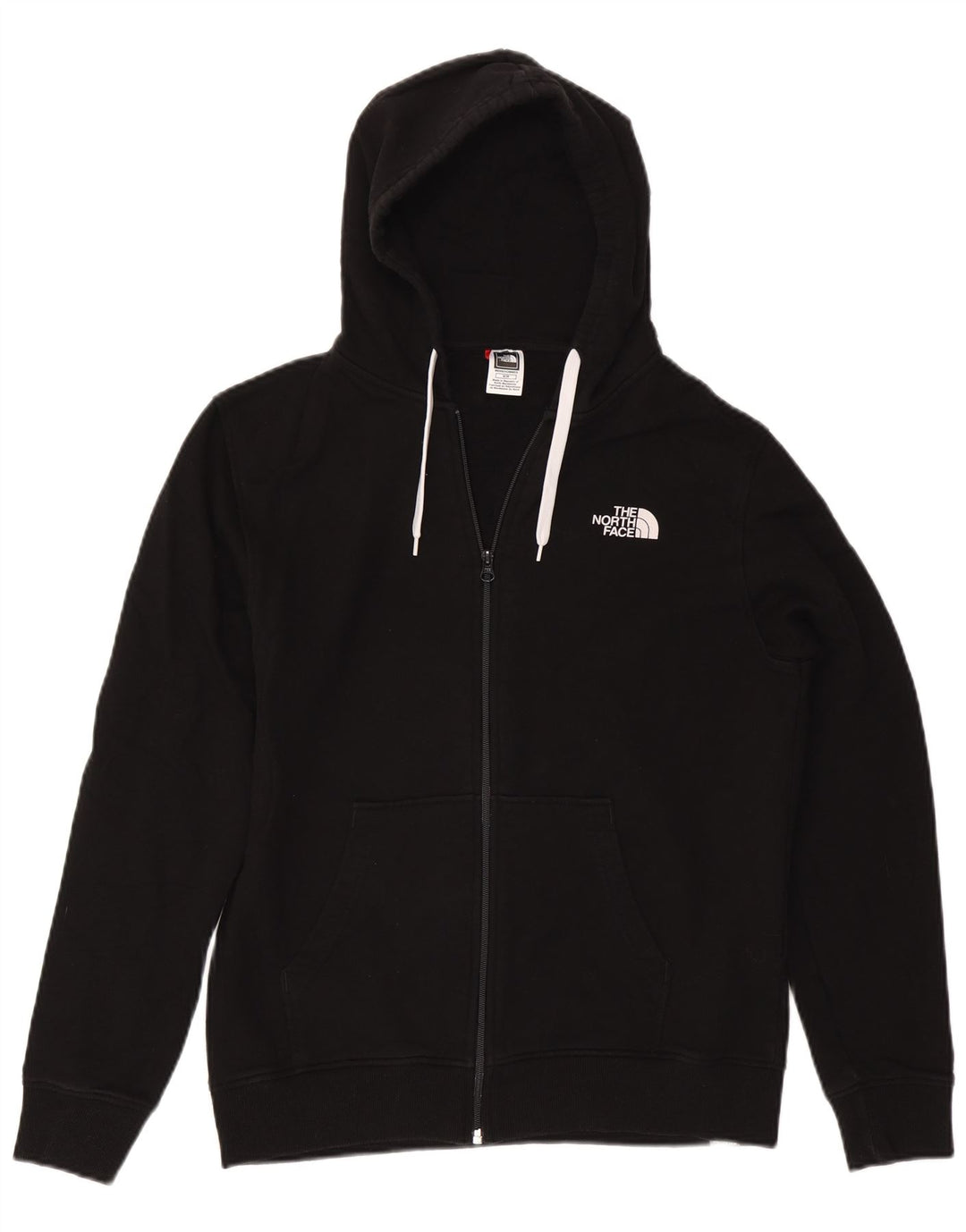 THE NORTH FACE Suéter con capucha y cremallera para hombre Algodón negro mediano