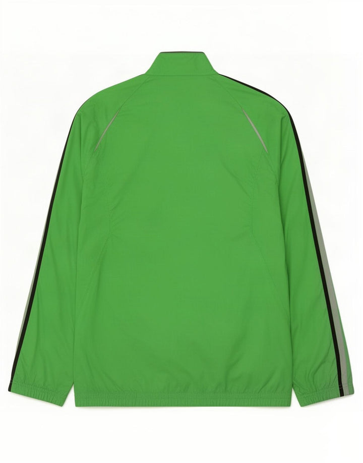 Adidas Hombre Chándal Top Chaqueta Pequeña Nylon Verde