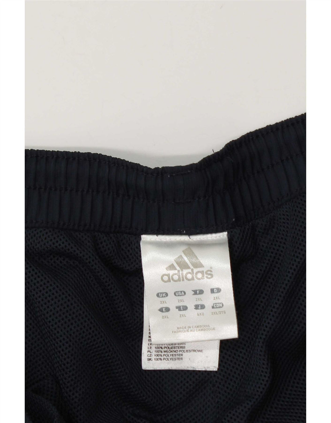 Adidas - Pantalón de chándal para hombre, talla 2XL, color azul marino, poliéster