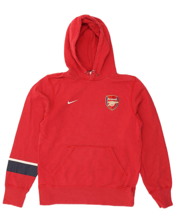 Nike Arsenal Graphic Sudadera con capucha para mujer UK 10 Small Rojo Colorblock