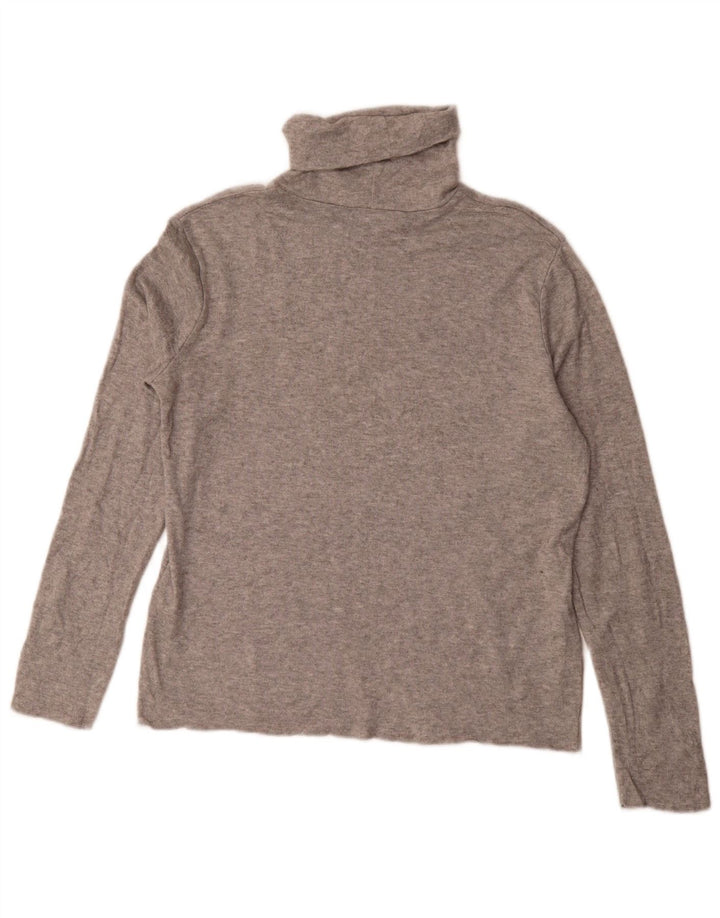 Zara - Jersey con cuello vuelto para mujer, talla 40, talla grande, color gris