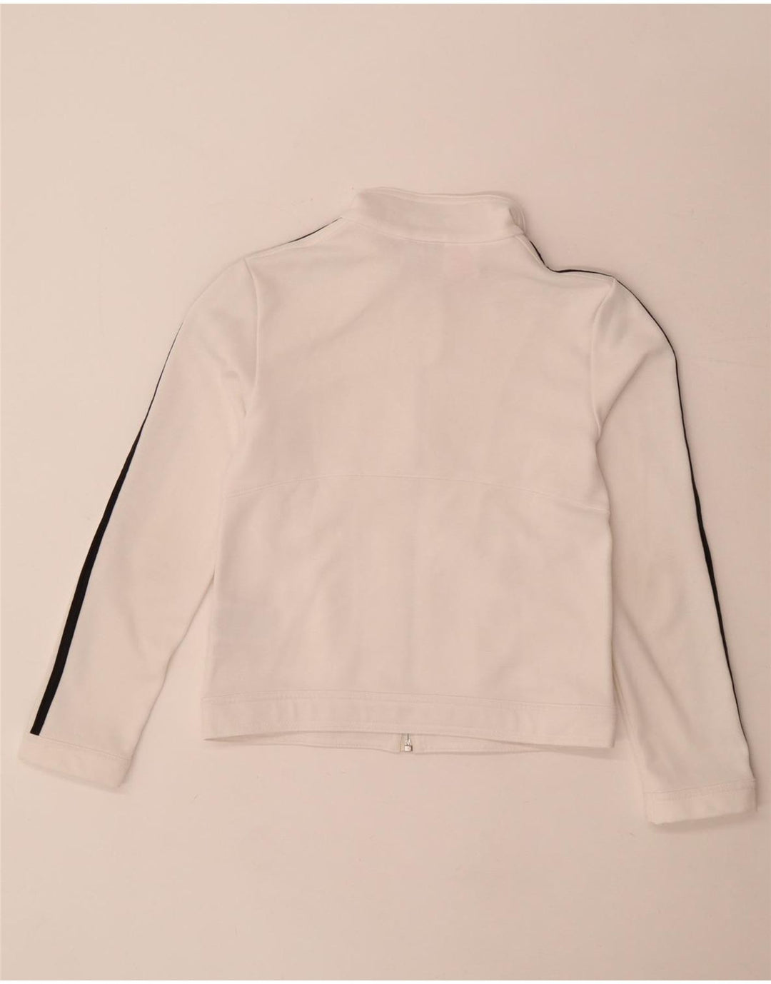 Adidas - Chaqueta de chándal con gráfico para niña, 11-12 años, poliéster blanco