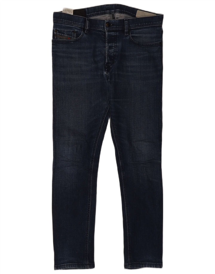 Diesel Jeans Slim Para Hombre W32 L28 Algodón Azul Marino