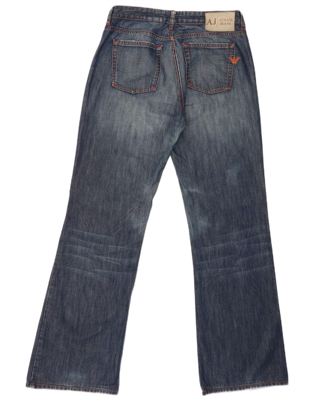 Armani Jeans Acampanados W31 L32 Azul Marino Algodón
