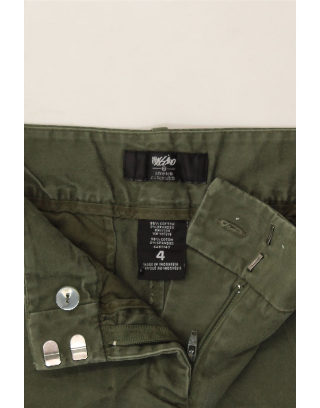 MOSSIMO Womens Chino Shorts US 4 Small W30  Green Cotton Vintage Mossimo and Second-Hand Mossimo from Messina Hembry 