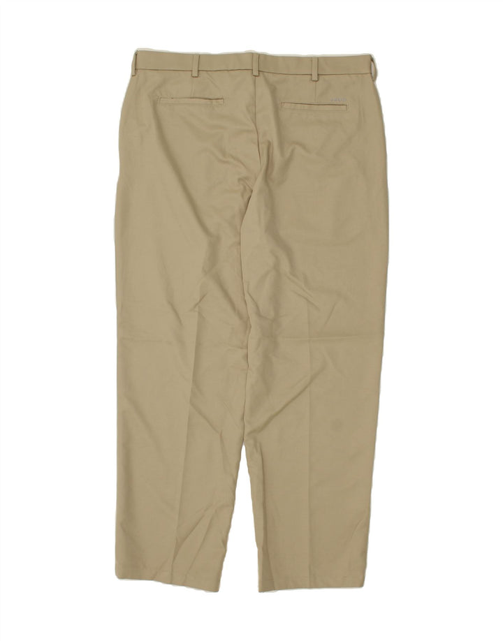 IZOD Mens Classic Fit Chino Trousers W38 L32 Beige Polyester Vintage Izod and Second-Hand Izod from Messina Hembry 