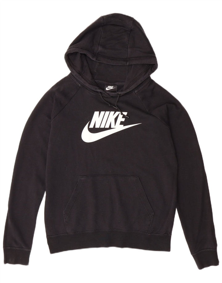 NIKE - Sudadera con capucha para mujer, talla grande, color negro, algodón